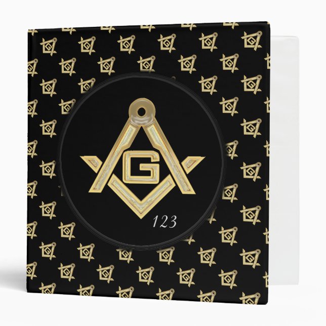 Masonic Golden Rush 3 Ring Binder (Front/Inside)