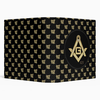 Masonic Golden Rush 3 Ring Binder