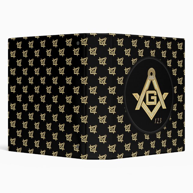 Masonic Golden Rush 3 Ring Binder (Background)