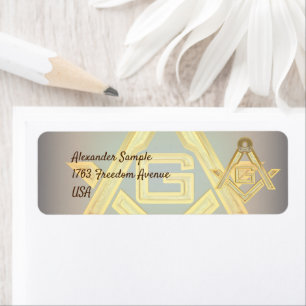 Masonic Golden Rush Label