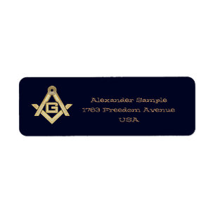 Masonic Golden Rush Label