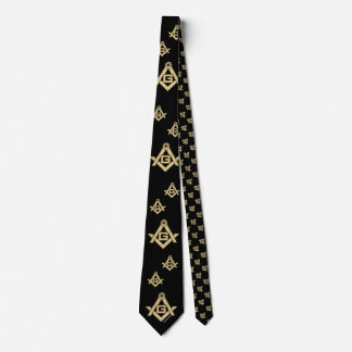 Masonic Golden Rush Neck Tie