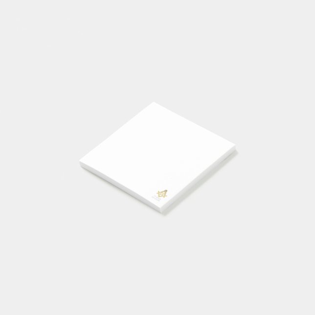 Masonic Golden Rush Post-it Notes (Angled)