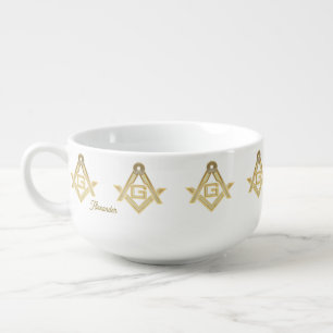 Masonic Golden Rush Soup Mug