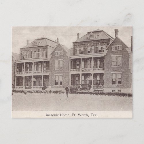 Masonic Home Fort Worth TX Postcard