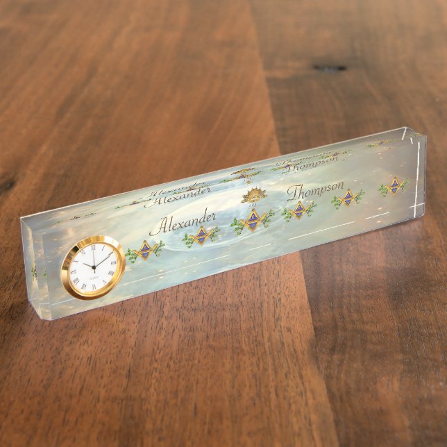 Masonic Life (Cosmos) Name Plate (Side)