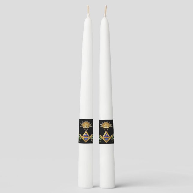 Masonic Life (Lucid) Taper Candle (Front)