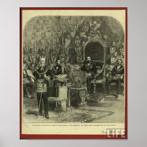 Masonic Lodge 1875 Poster