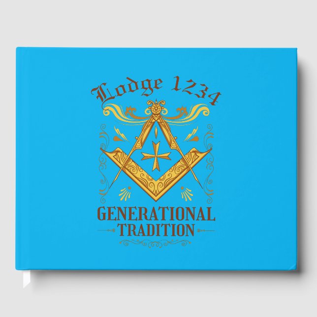 Masonic Lodge Keeping Tradition Guest Book (Front)