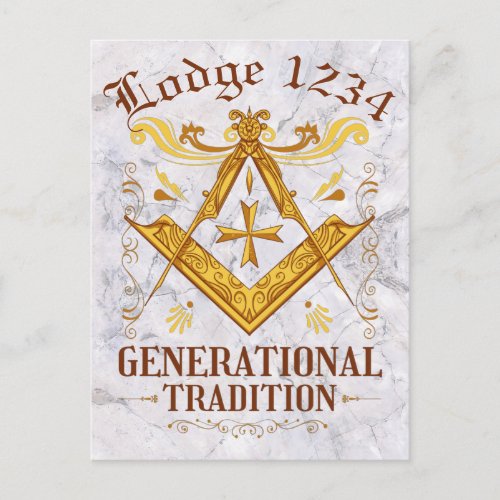 Masonic Lodge Keeping Tradition Postcard
