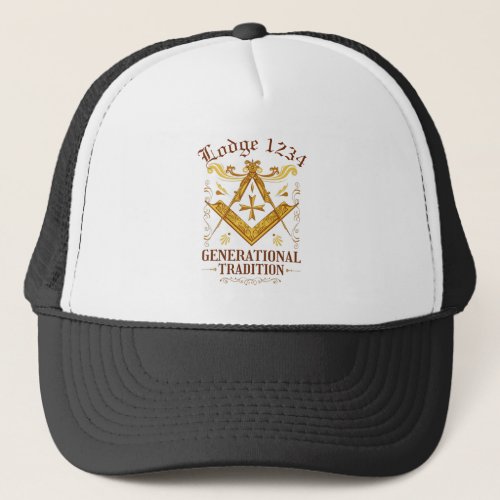 Masonic Lodge Keeping Tradition Trucker Hat