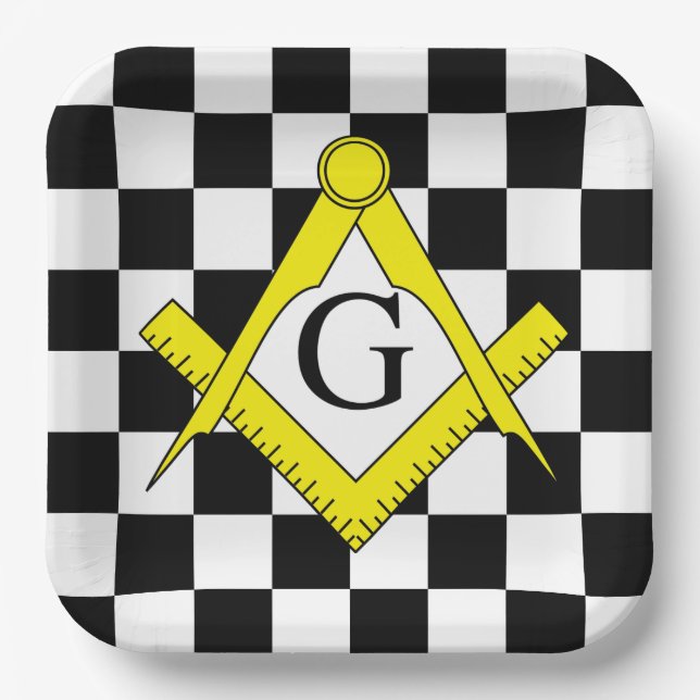 Masonic Lodge Paper Plates (Front)