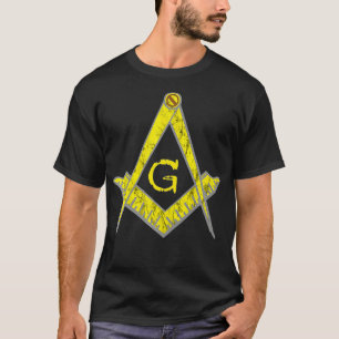 Masonic Lodge Symbol PHA Mason Sign Square T-Shirt