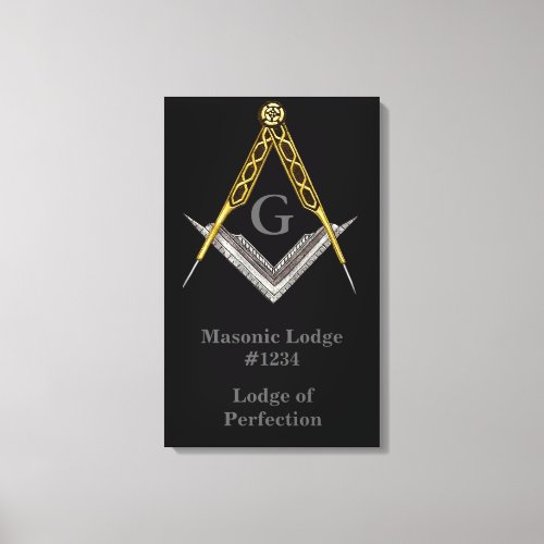 Masonic Lodge Wall Hanging Canvas Print
