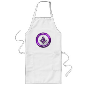 Masonic Men's Apron Purple