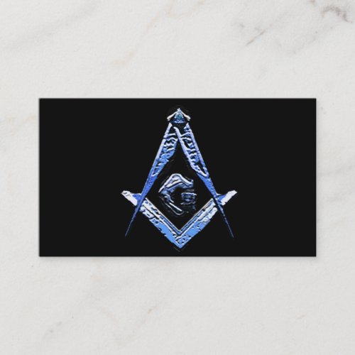 Masonic Minds Blue Business Card