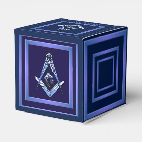 Masonic Minds Blue Favor Boxes