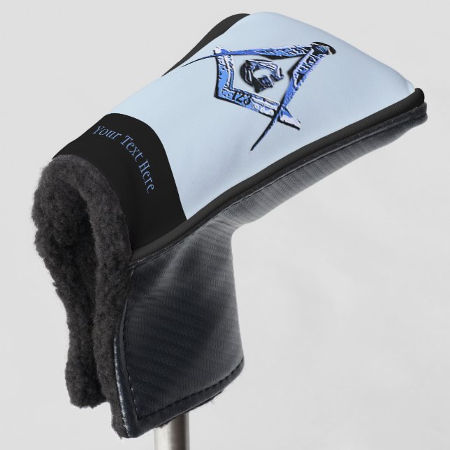 Masonic Minds (BLUE) Golf Head Cover (3/4 Front)
