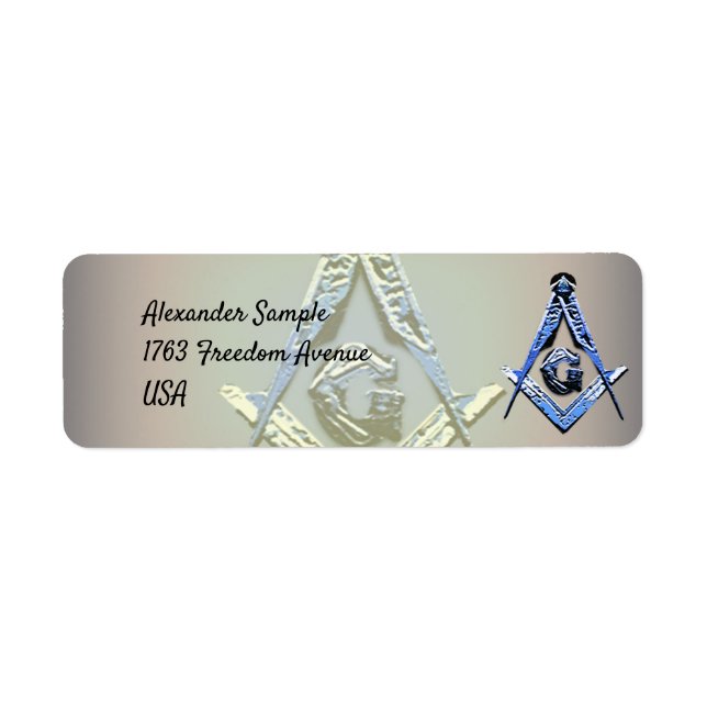 Masonic Minds (Blue) Label (Front)