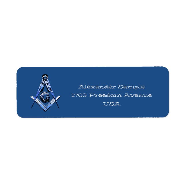 Masonic Minds (Blue) Label (Front)