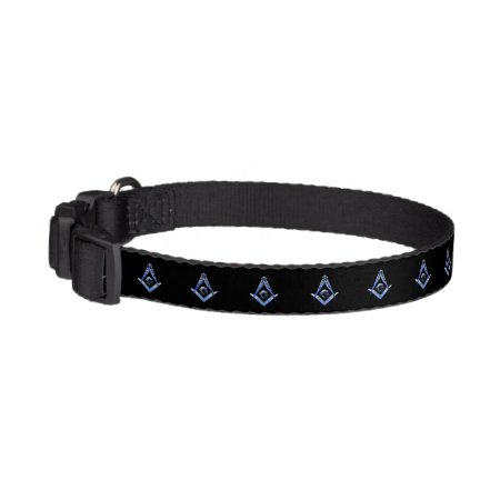 Masonic Minds (blue) Pet Collar