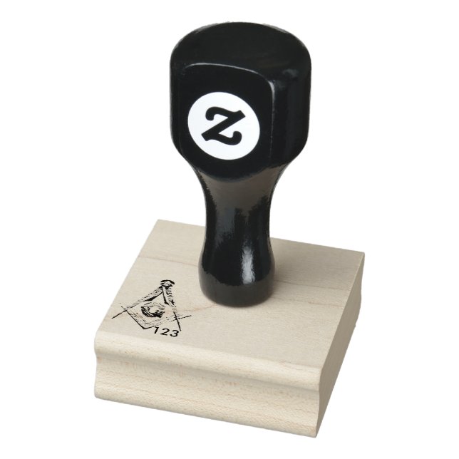 Masonic Minds (Blue) Rubber Stamp (Stamp)