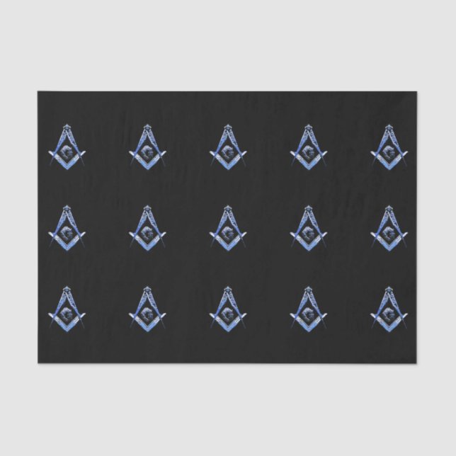 Masonic Minds (Blue) Tissue Paper (Front)