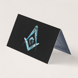 Masonic Minds (Bright Blue) Business Card