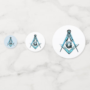 Masonic Minds (BrightBlue) Confetti