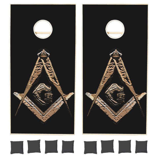 Masonic Minds (Golden) Cornhole Set (Set)