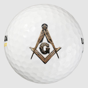 Masonic Minds (Golden) Golf Balls