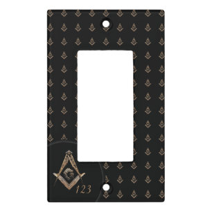 Masonic Minds (Golden) Light Switch Cover