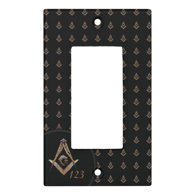 Masonic Minds (Golden) Light Switch Cover (Front)