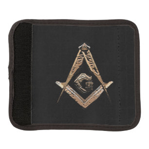 Masonic Minds (Golden) Luggage Handle Wrap