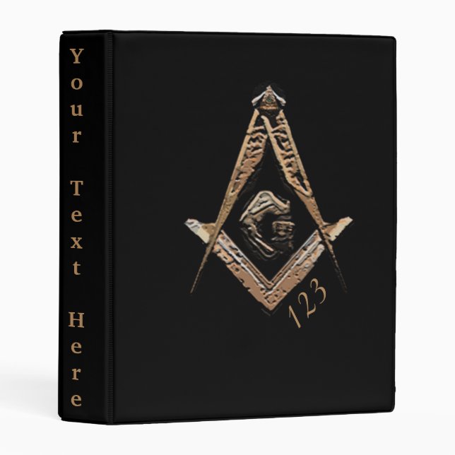 Masonic Minds (Golden) Mini Binder (Front/Spine)