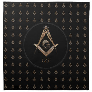 Masonic Minds (Golden) Napkin
