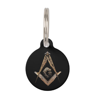 Masonic Minds (Golden) Pet Name Tag