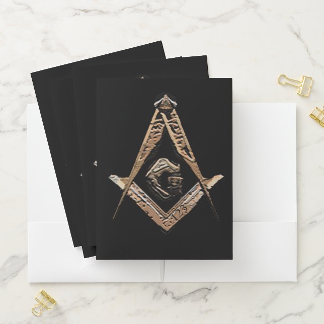 Masonic Minds (Golden) Pocket Folder (In Situ)