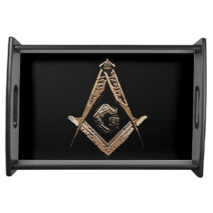 Masonic Minds (Golden) Serving Tray