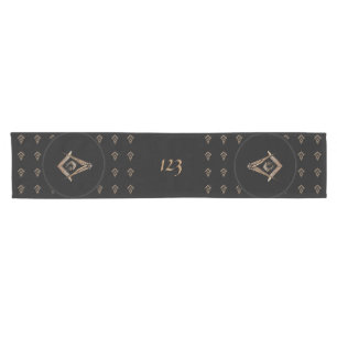 Masonic Minds (Golden) Short Table Runner