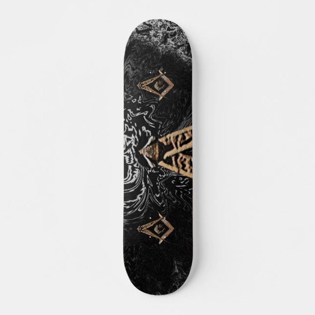 Masonic Minds (Golden) Skateboard Deck (Front)