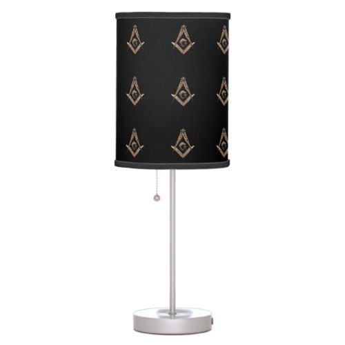 Masonic Minds Golden Table Lamp