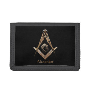 Masonic Minds (Golden) Trifold Wallet