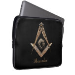 Masonic Minds (GoldenBrownish) Laptop Sleeve