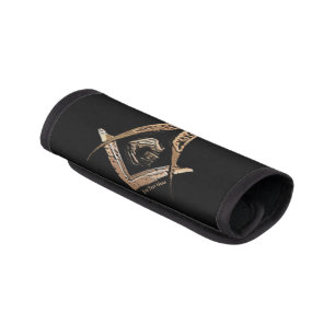 Masonic Minds (GoldenBrownish) Luggage Handle Wrap