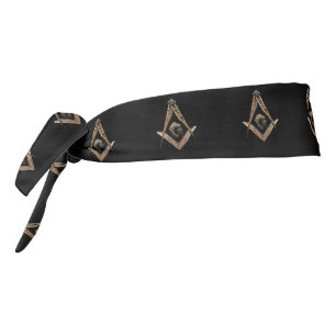 Masonic Minds (GoldenBrownish) Tie Headband