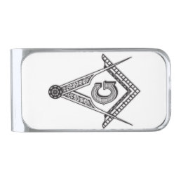 Masonic Minds Gunmetal Finish Money Clip