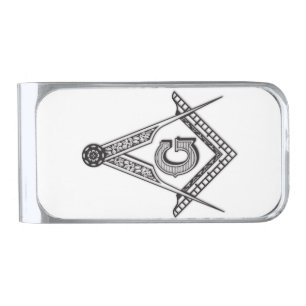 Masonic Minds Gunmetal Finish Money Clip