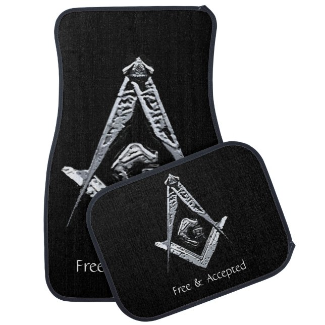 Masonic Minds (Silvery) Car Floor Mat (Set)