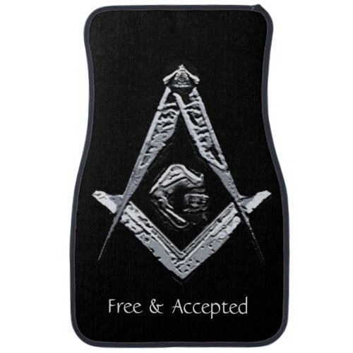 Masonic Minds Silvery Car Mat